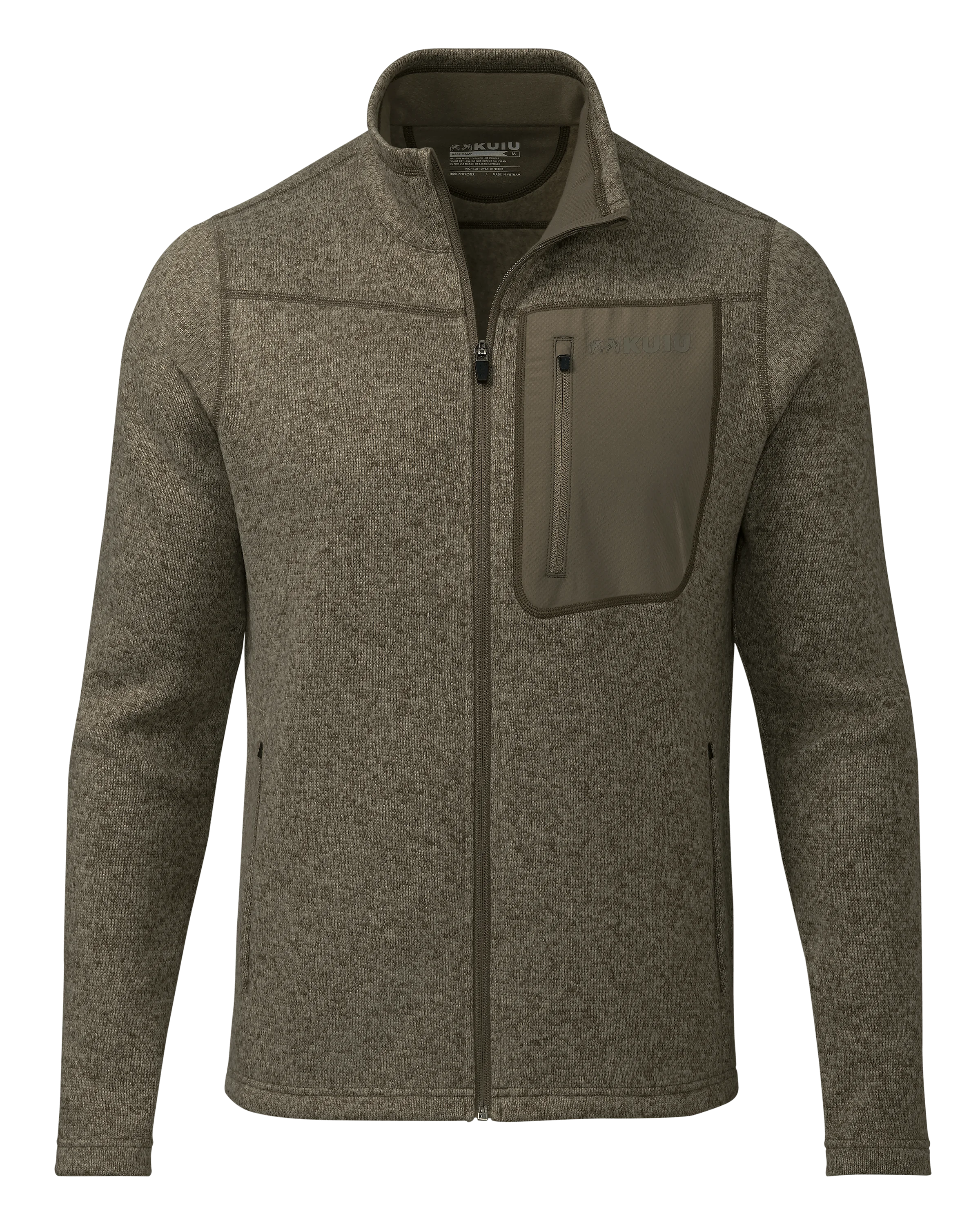 Base Camp Full Zip Sweater | Ash Heather