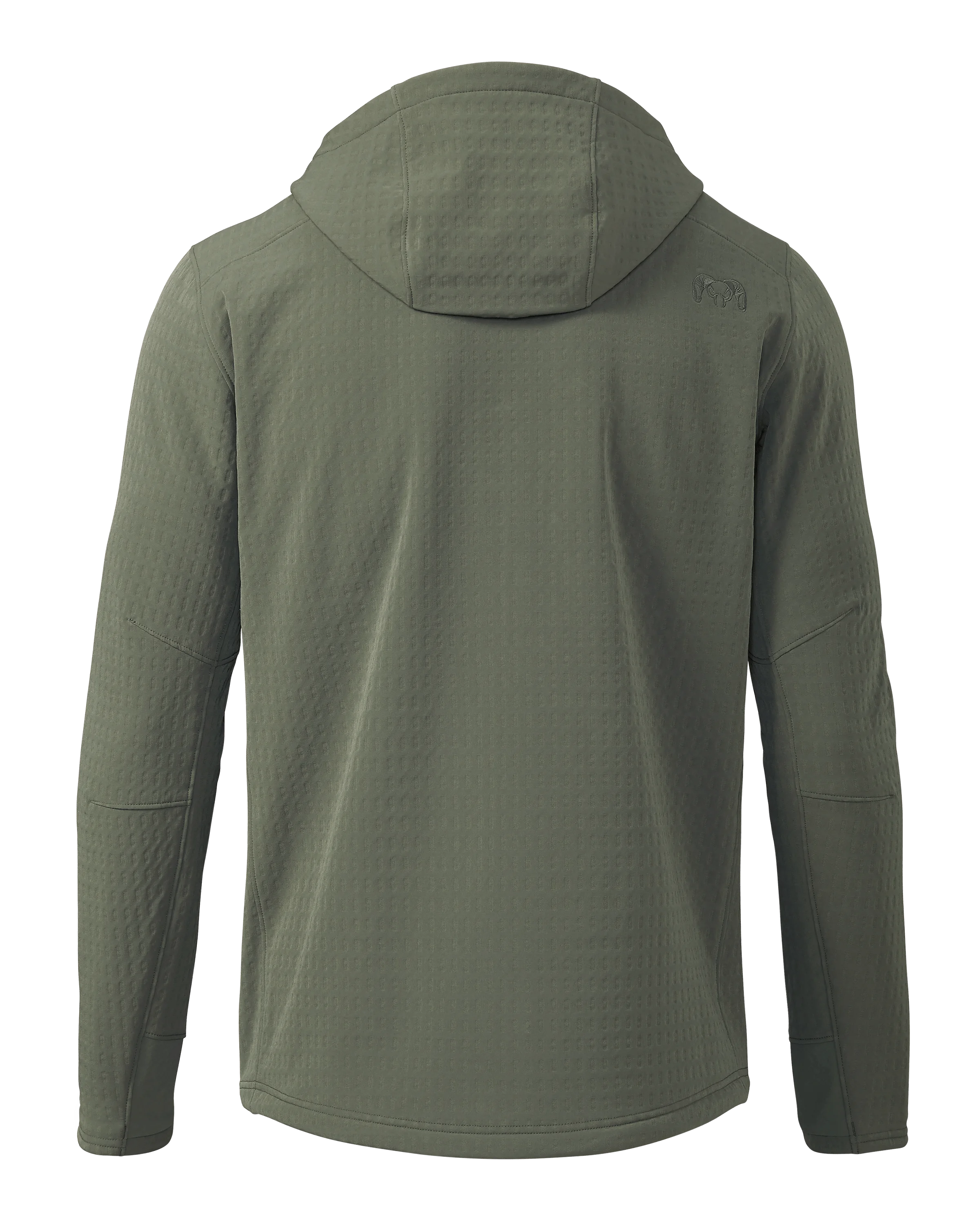 Alternative view of Blockfield Fleece Hoodie | Dark Sage
