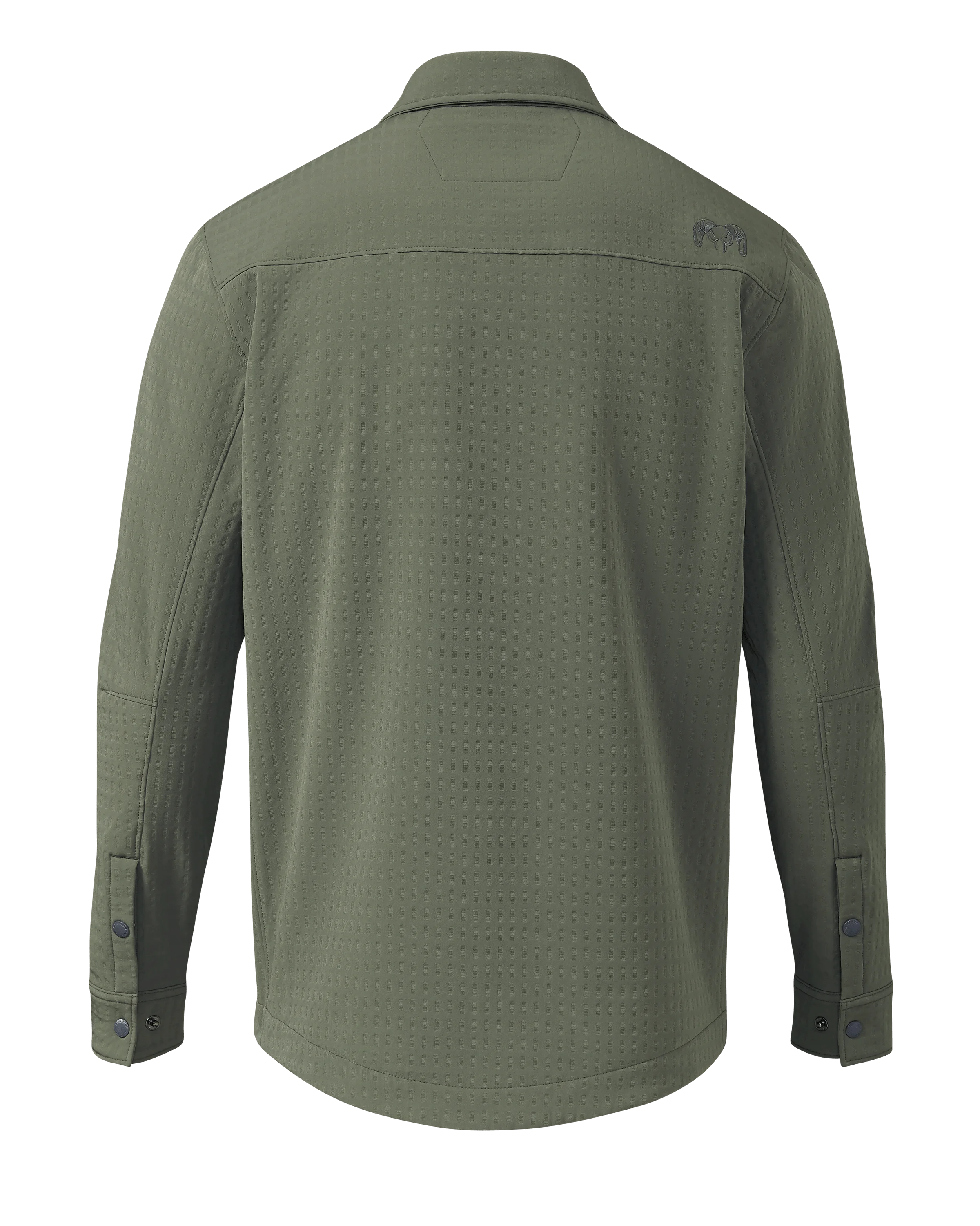 Alternative view of Blockfield Fleece Shirt Jacket | Dark Sage