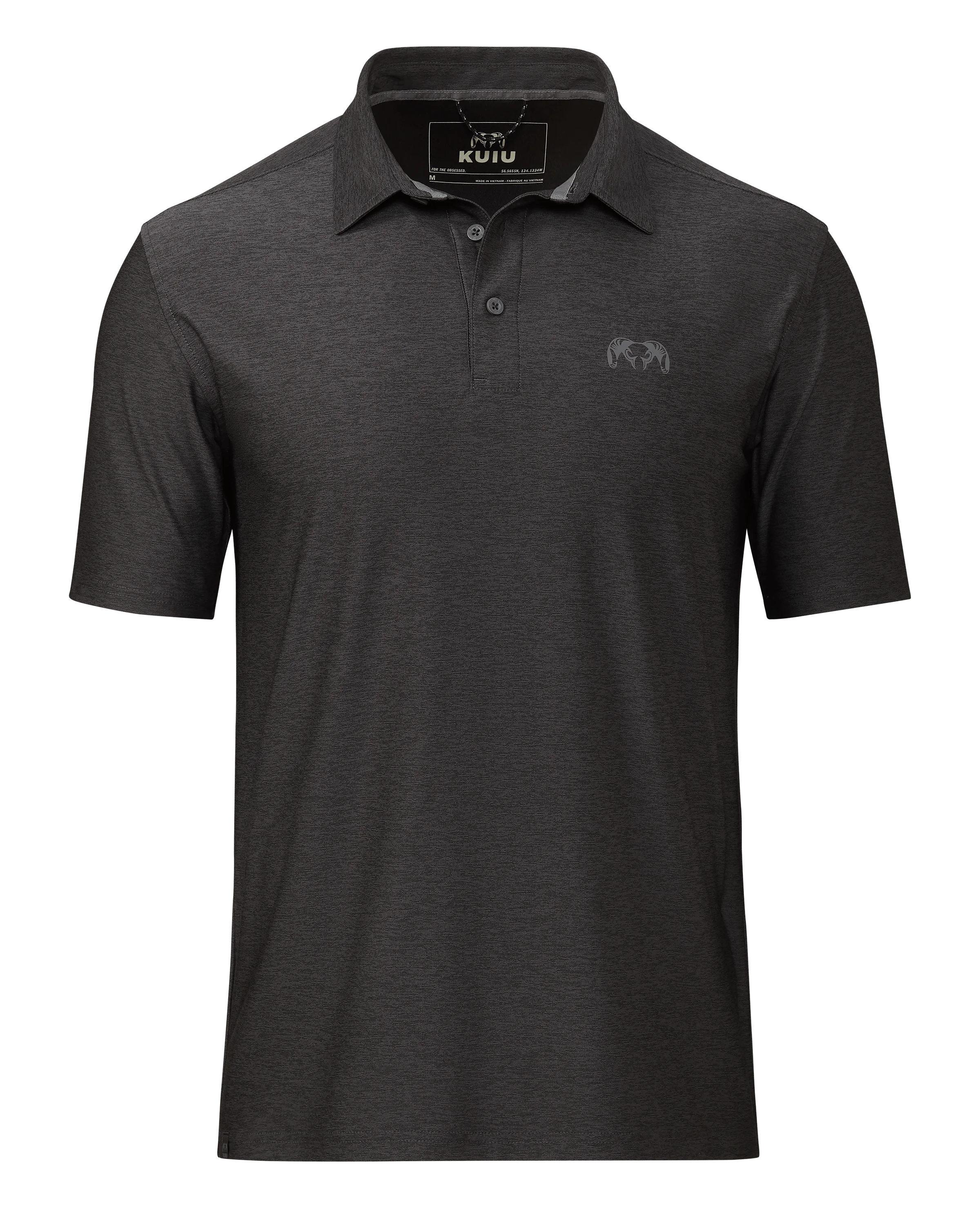 KUIU Performance Polo | Heather Black