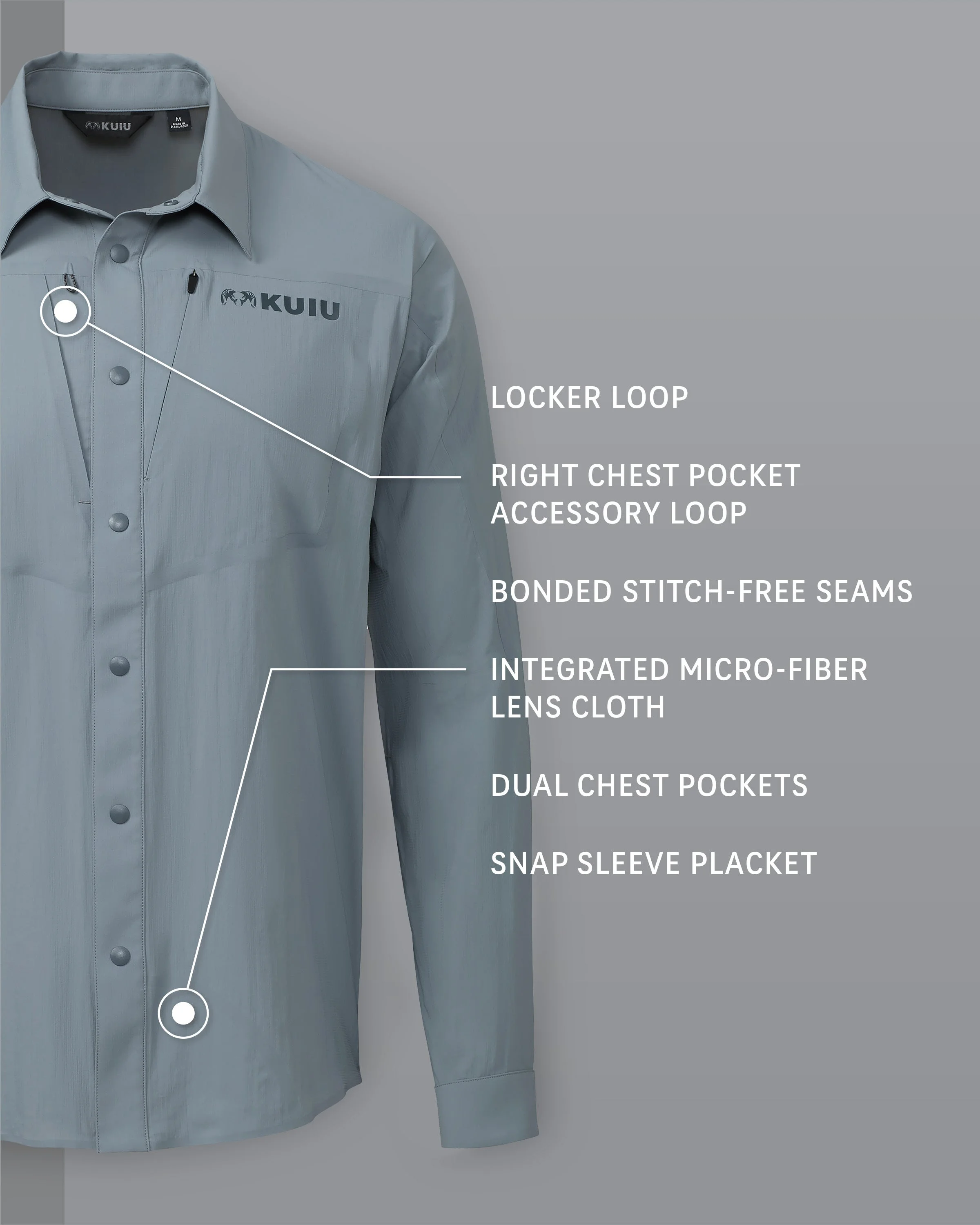 Alternative view of Outlet Salton LS Shirt | Slate