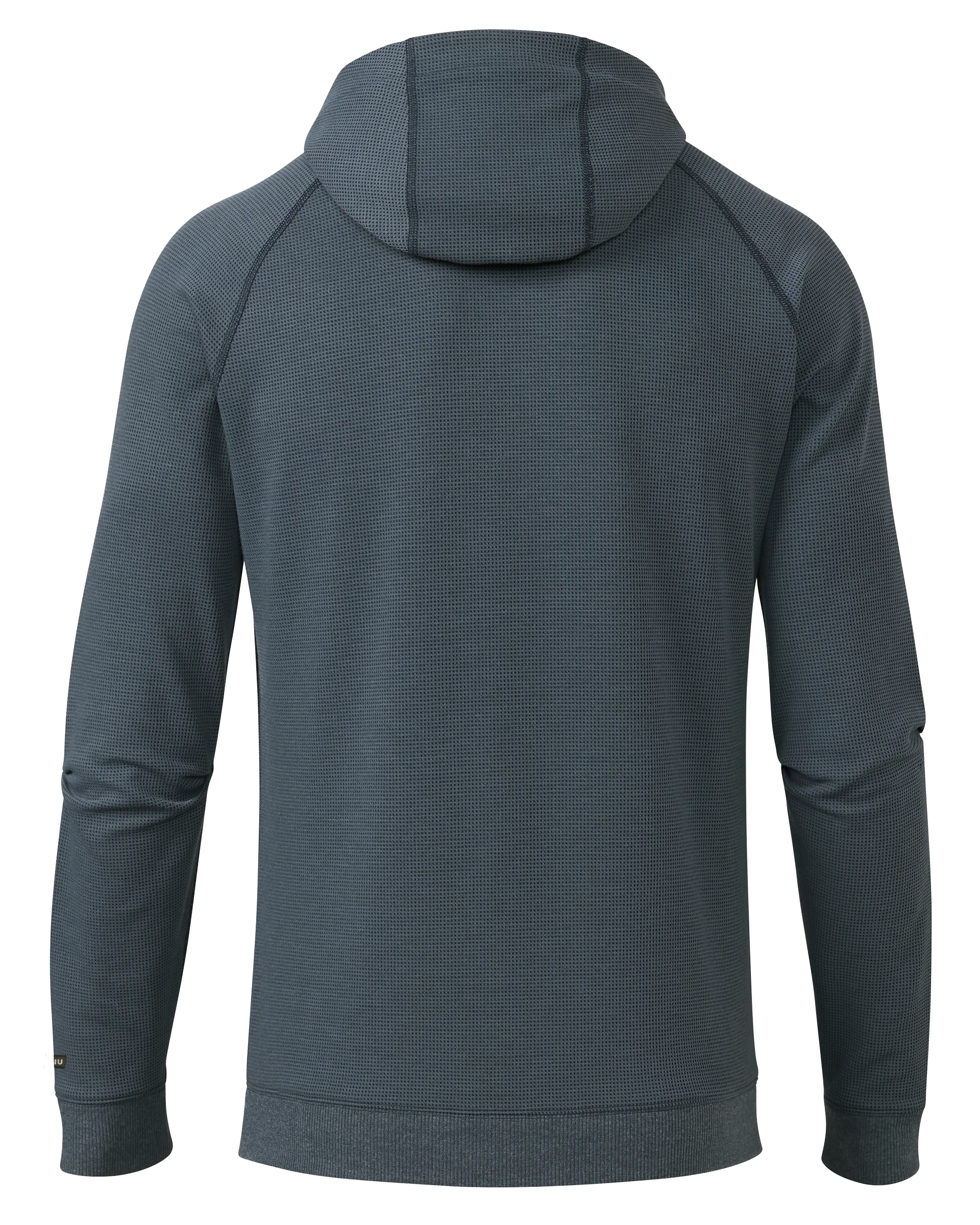 Alternative view of Canyon Waffle Hoodie | Steel Blue Heather