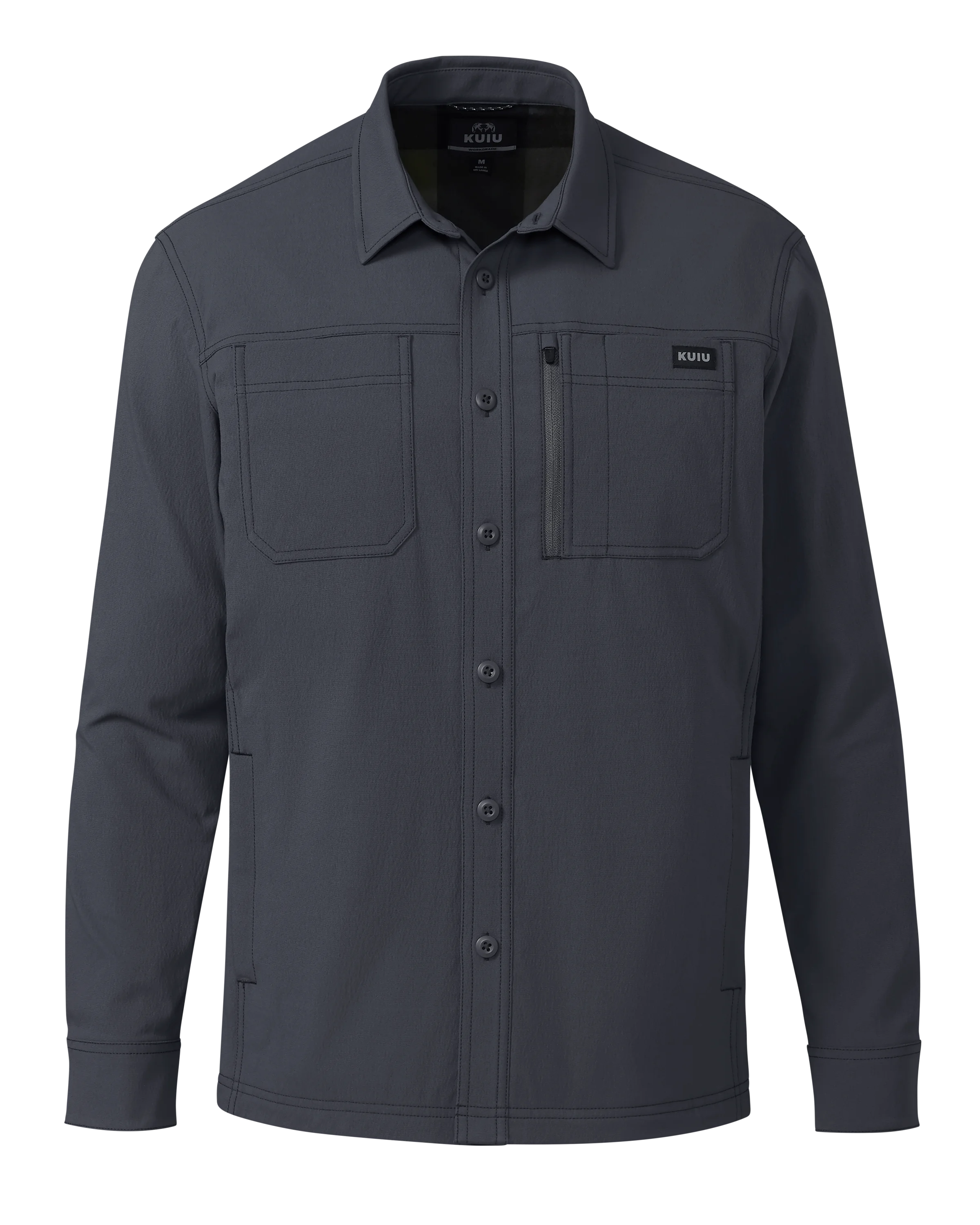 Motive Flannel Lined Shirt Jacket | Steel Blue