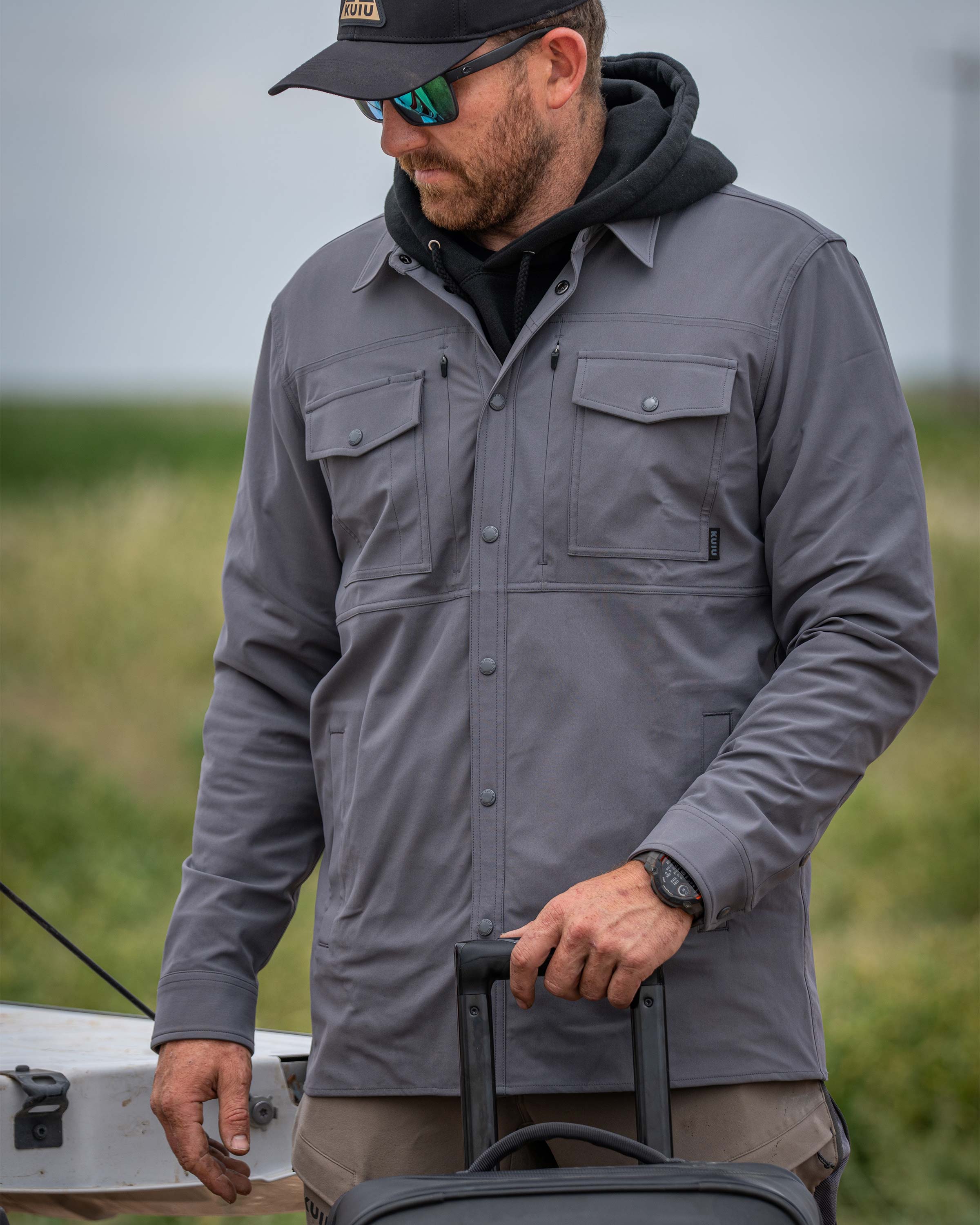 Alternative view of Outlet Tour Shirt Jacket | Dark Sage
