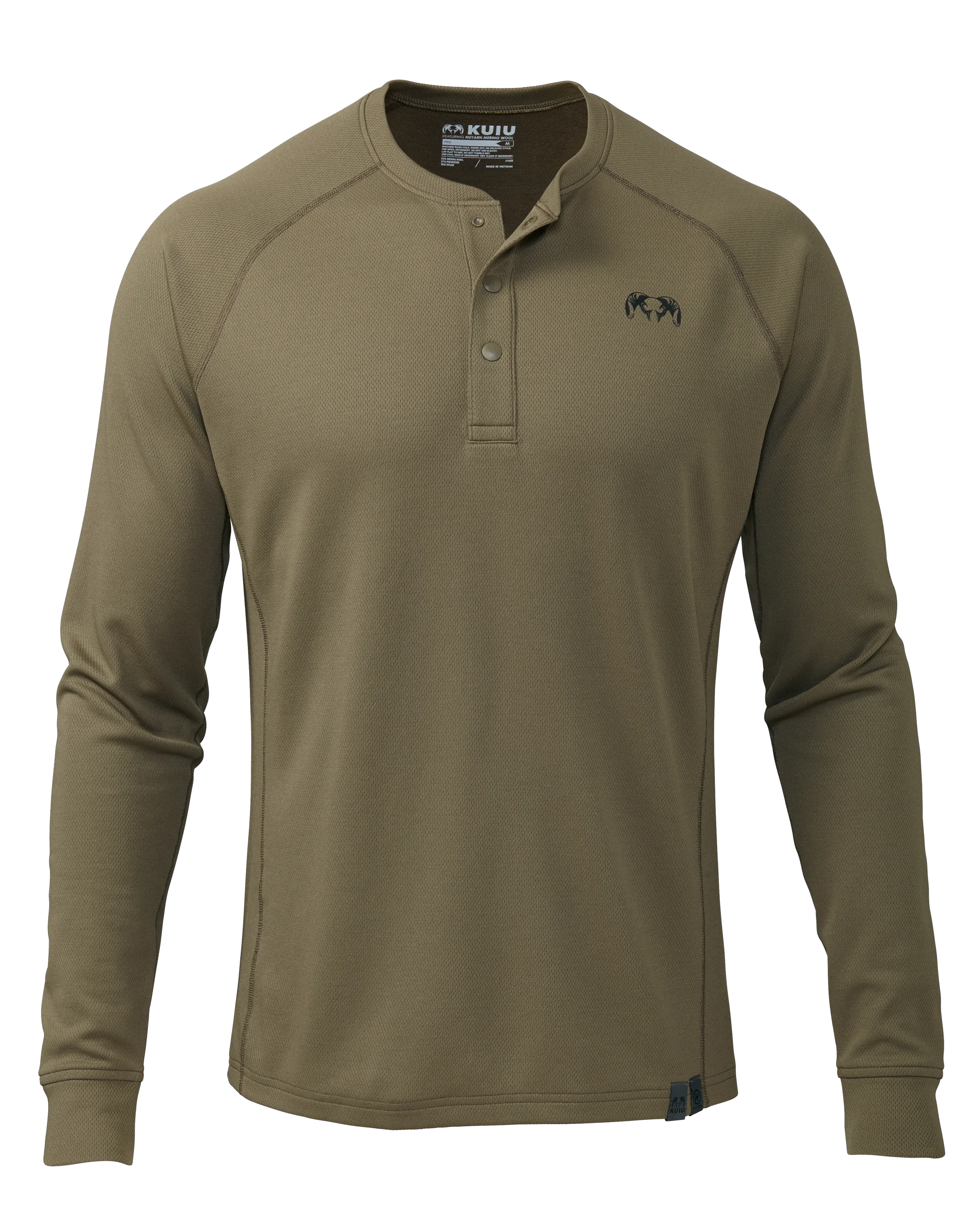 PRO Merino 200 Henley | Ash
