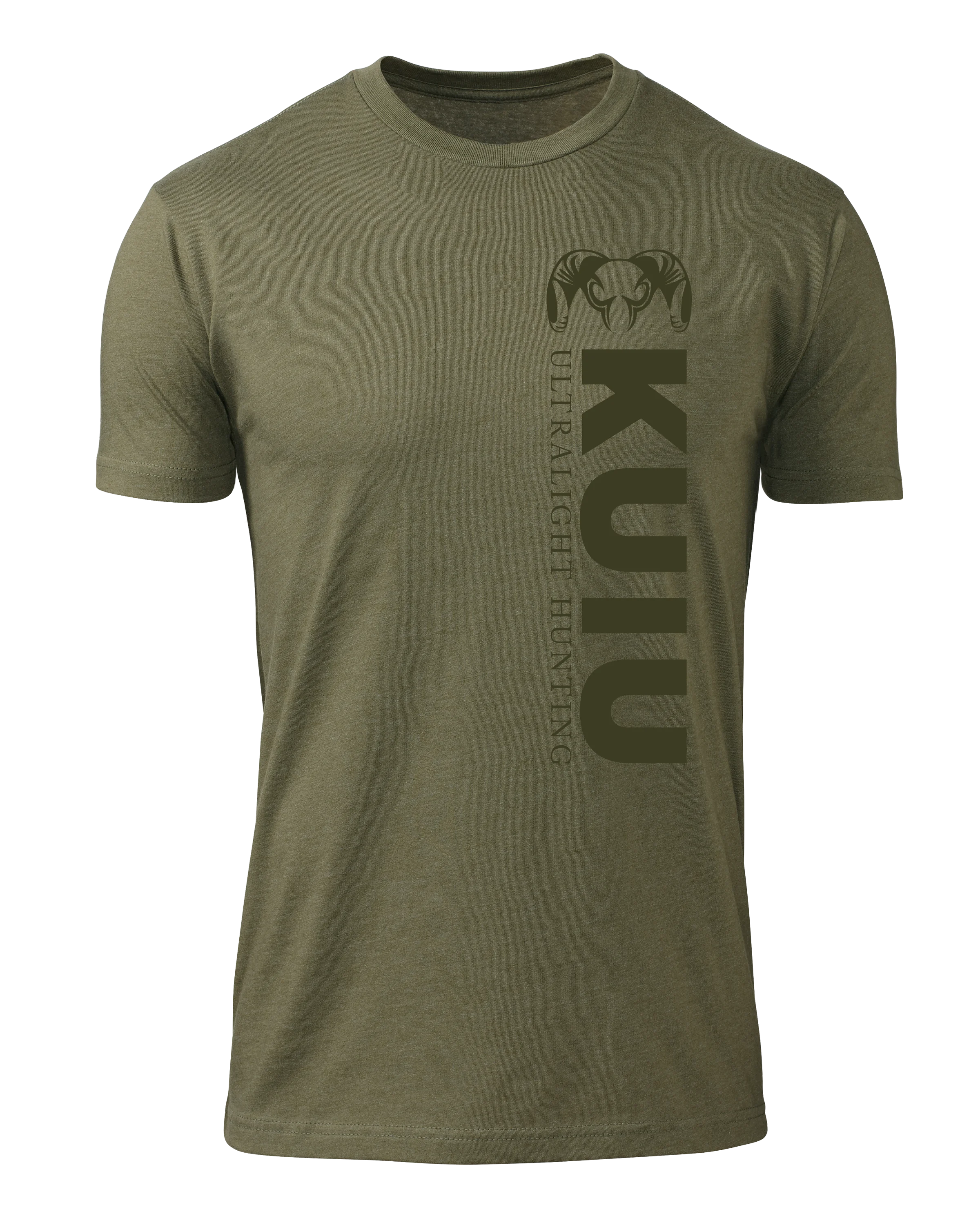 KUIU Solid Vertical T-Shirt | Military Green