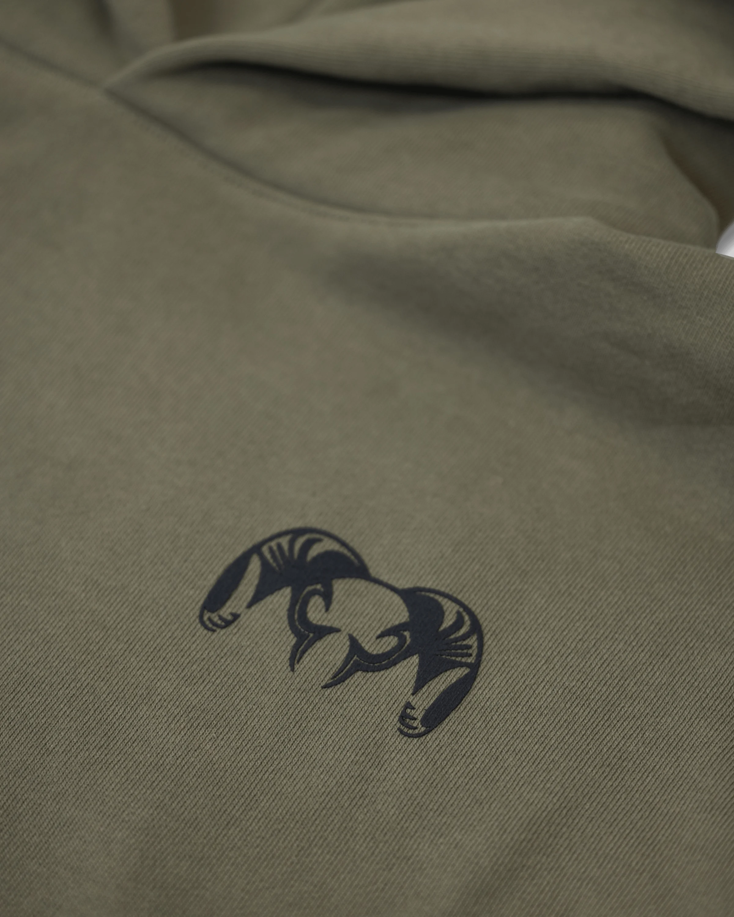 Alternative view of Workgrade Heavyweight Hoodie | Olive