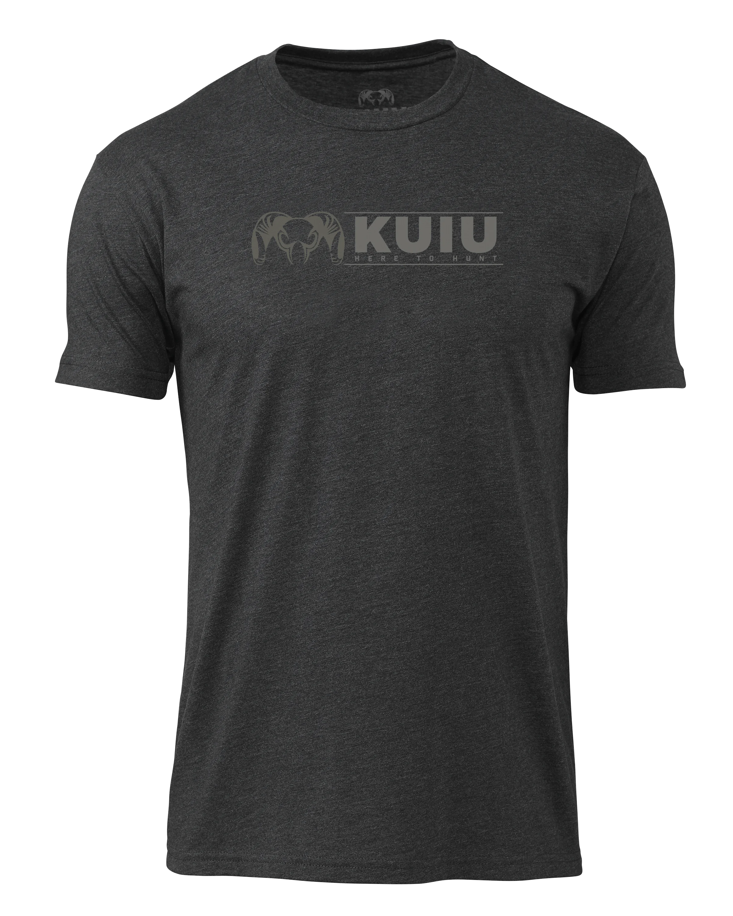 KUIU Here to Hunt Logo T-Shirt | Charcoal