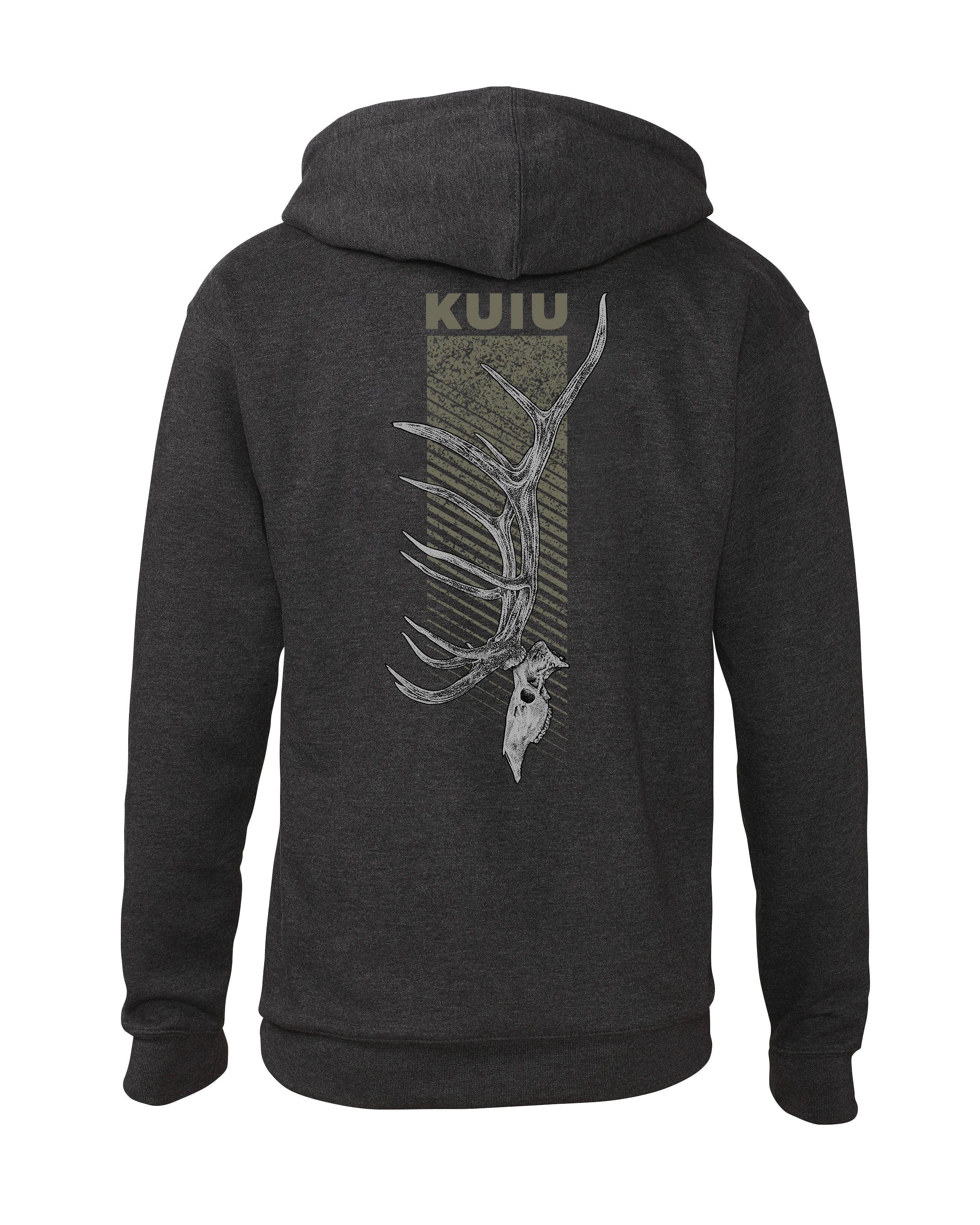 KUIU Elk Skull Hoodie | Charcoal