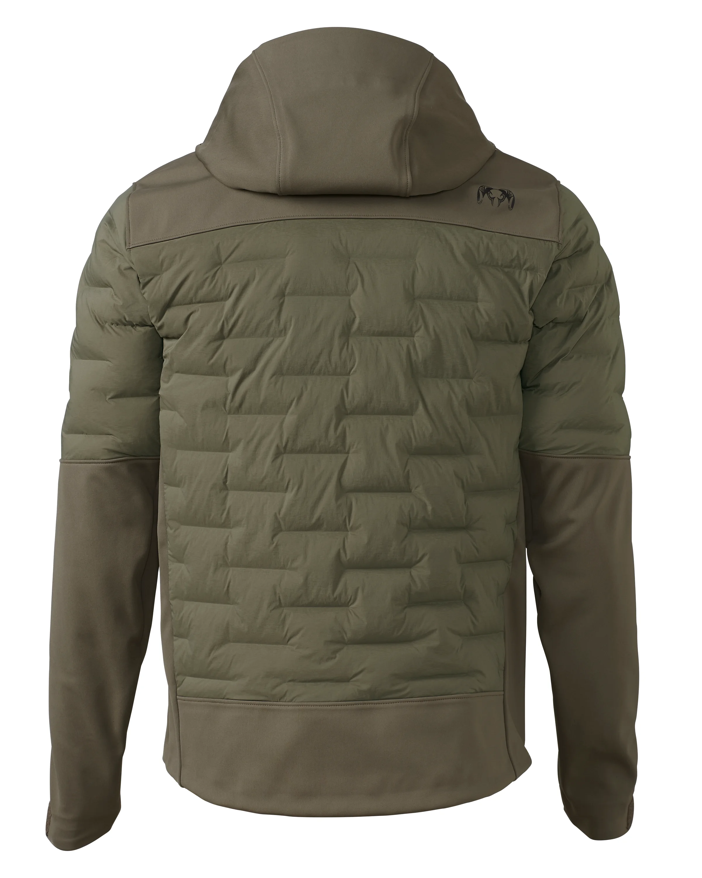Alternative view of Axis Thermal Hybrid Hooded Jacket | Ash