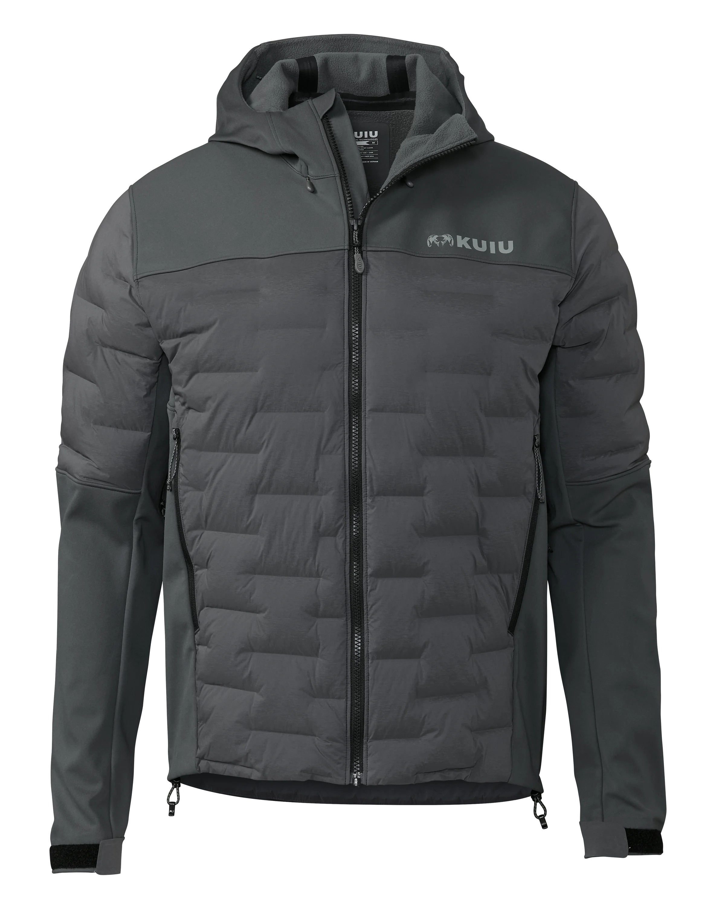 Axis Thermal Hybrid Hooded Jacket | Gunmetal