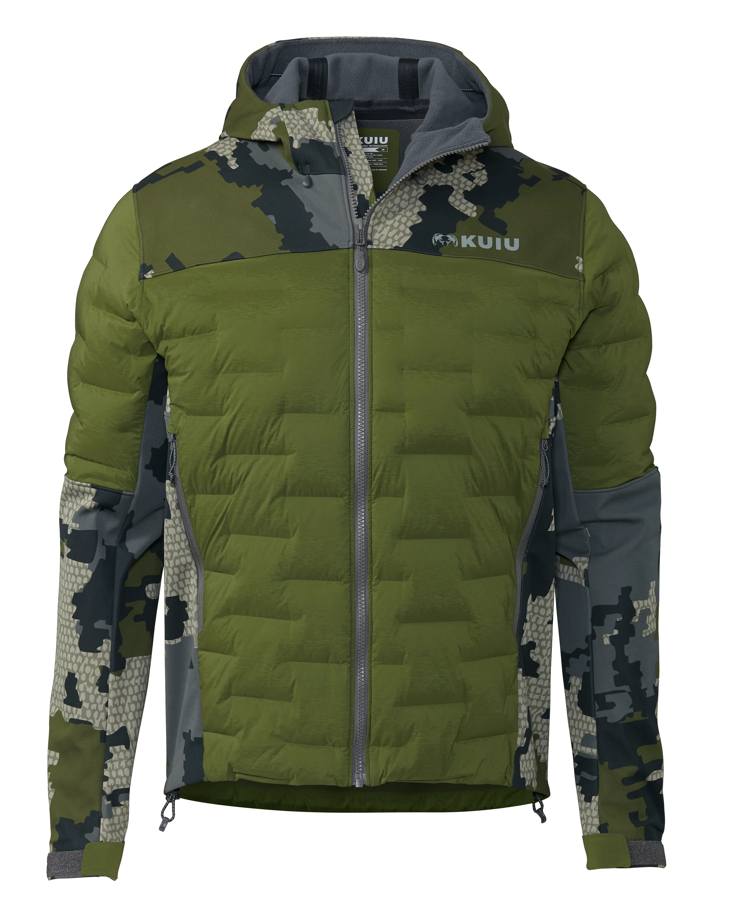 Axis Thermal Hybrid Hooded Jacket | Verde