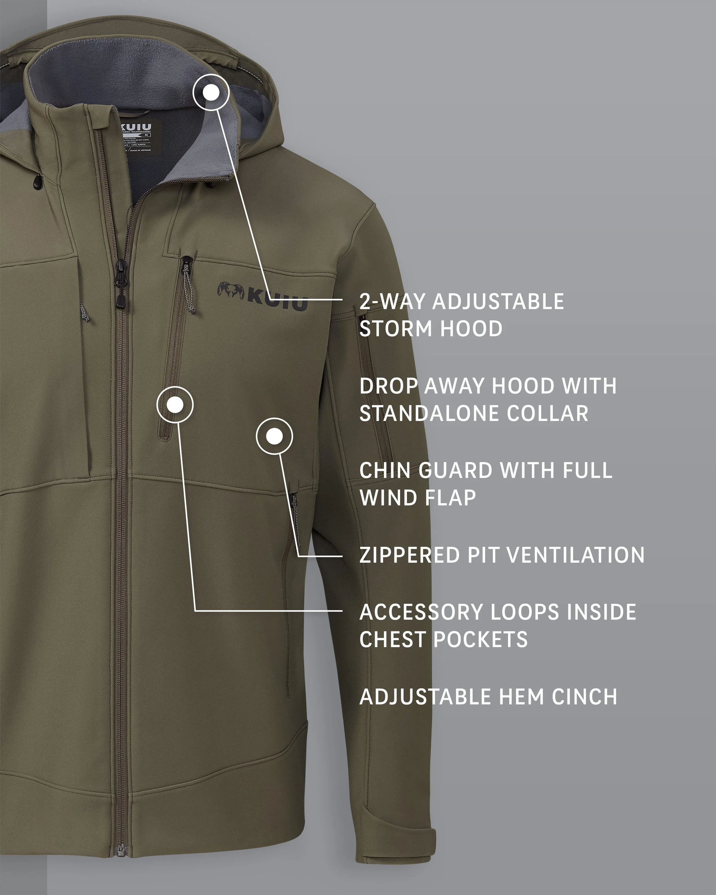 Alternative view of Guide PRO Hooded Jacket | Ash