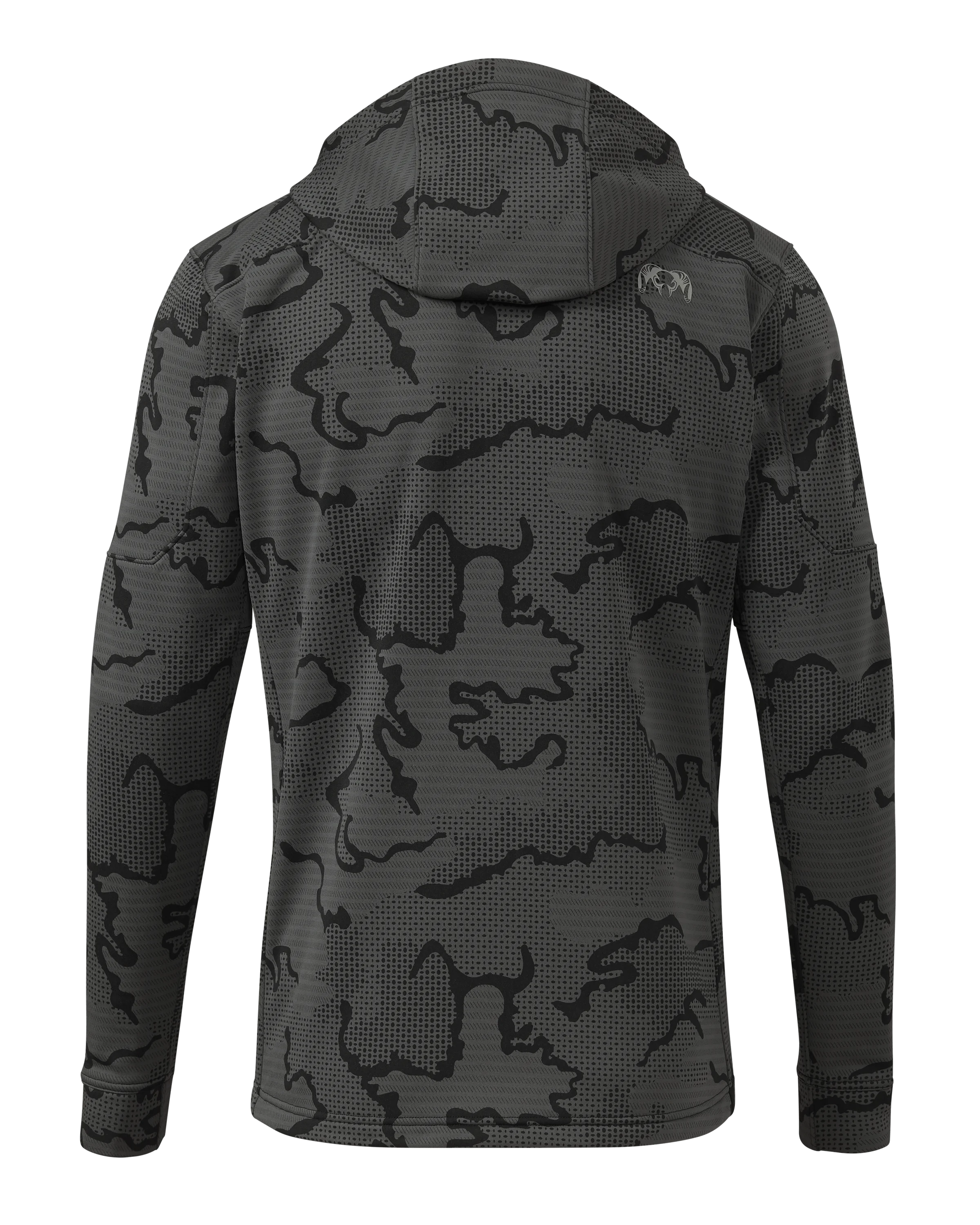 Alternative view of Ridgepoint Fleece Hoodie | Black Tonal