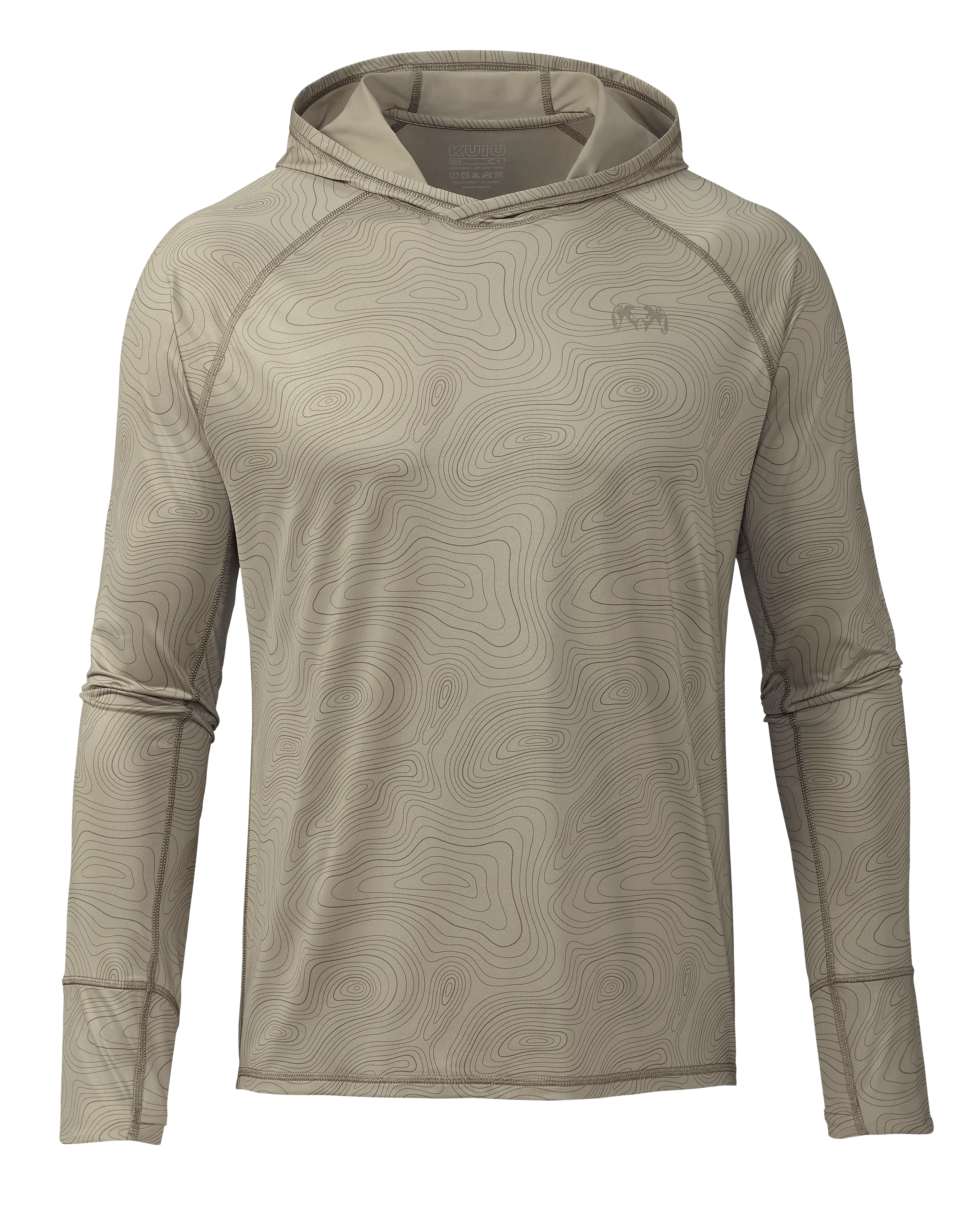 Gila LS Hoodie Topo | Bone Topo Print