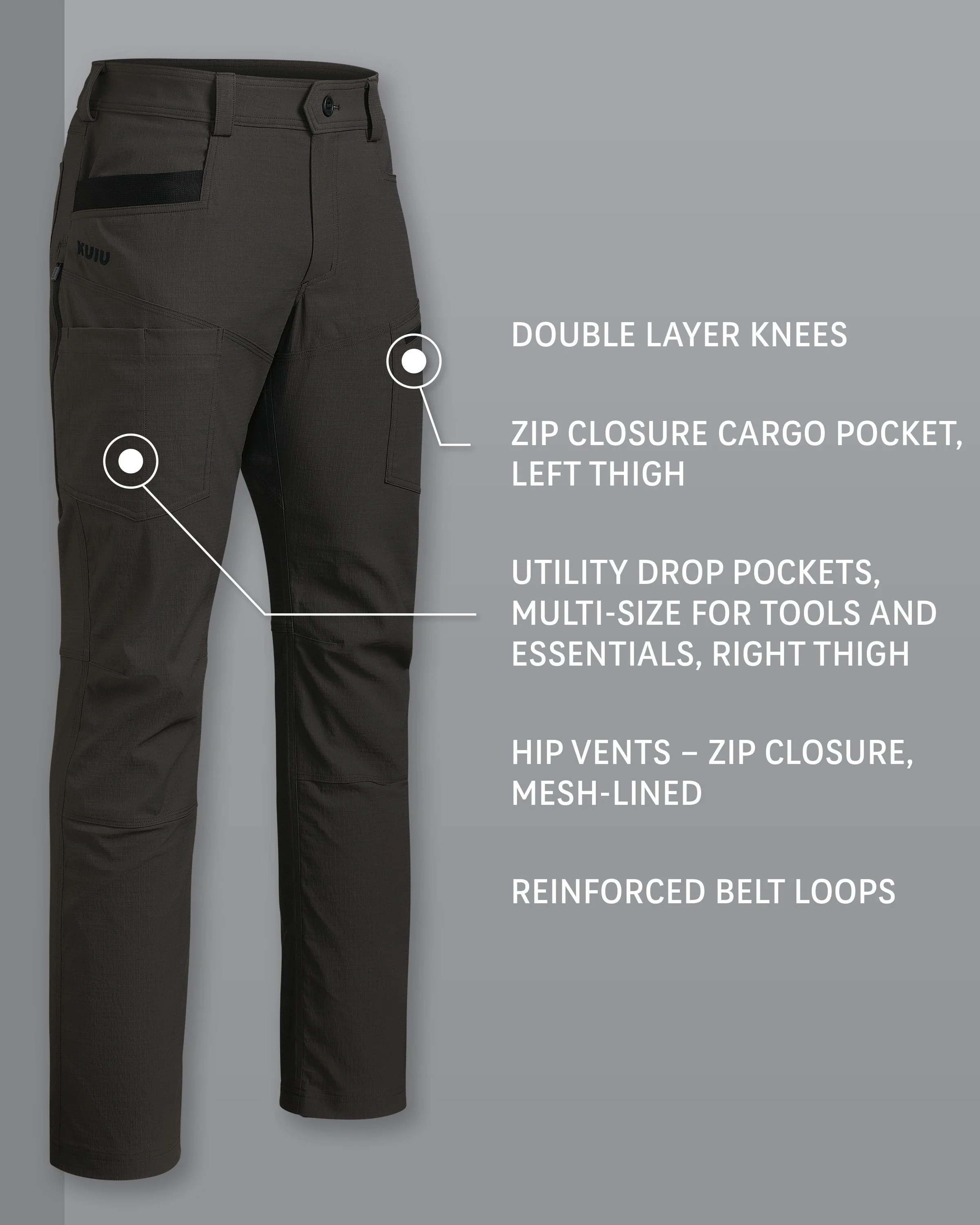 Alternative view of Motive Workgrade Pant | Asphalt